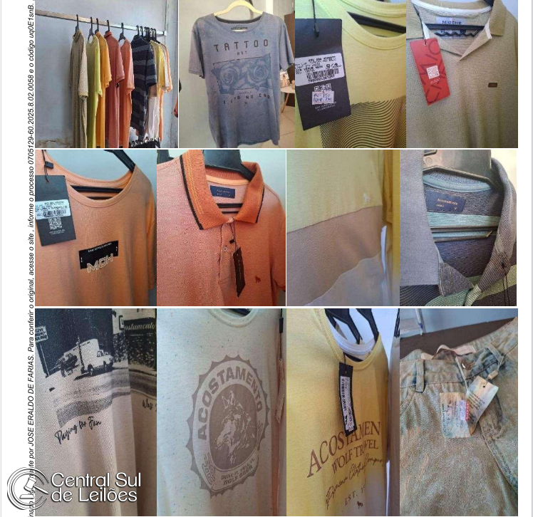 Conjunto com Roupas, Sapatos e móveis para loja de roupas