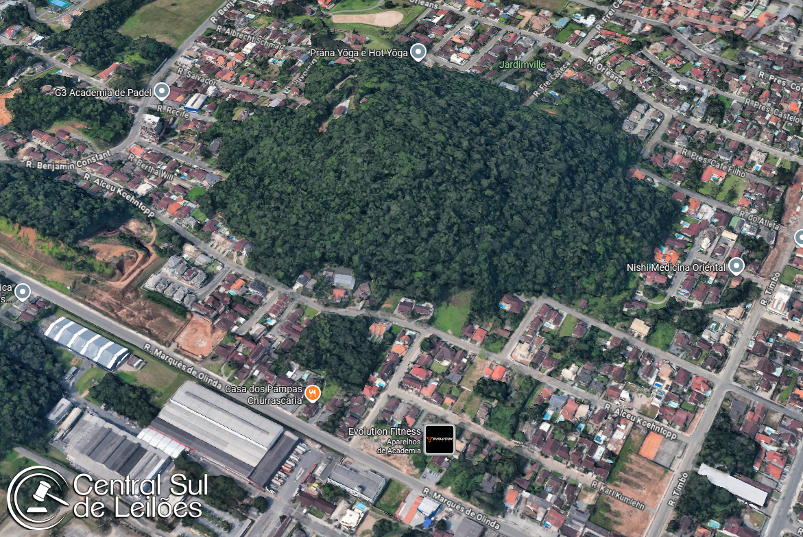 Terreno com área de 1.032,65m², bairro América, no Município de Joinville/SC