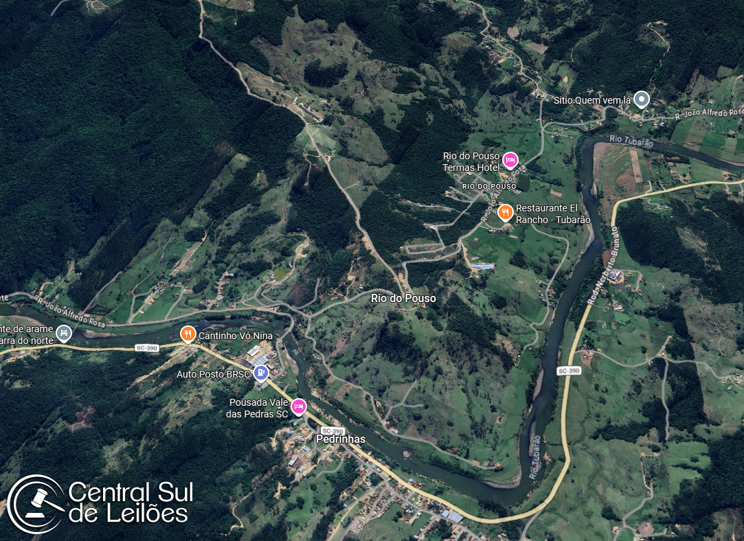Fração sobre Terreno rural com área total de 281.697,95m², no Município de Tubarão/SC