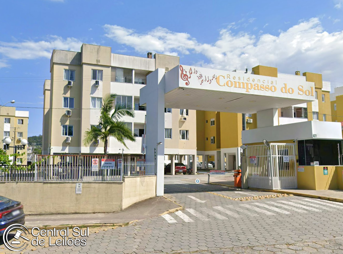 Apartamento nº 403, bloco A 02, no Residencial Compasso do Sol, em São José/SC