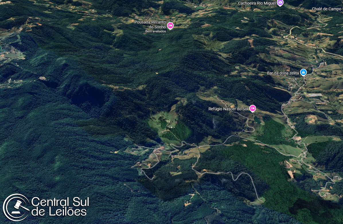 Fração de 50% sobre Terreno Rural com área de 855.089,28m², situado no Rio do Cedro, em Águas Mornas/SC