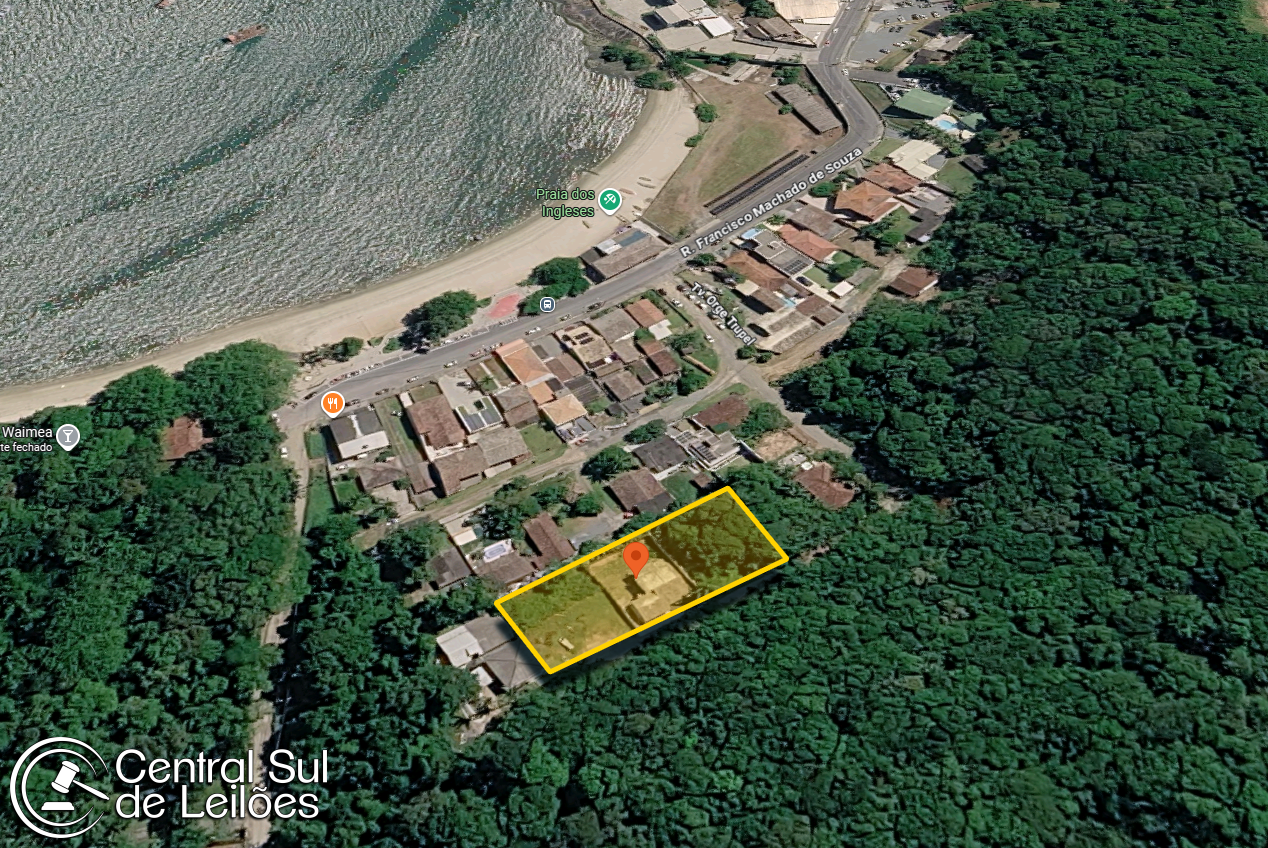 Imóvel com área total de 1.790,75m², bairro Paulas, em São Francisco do Sul/SC
