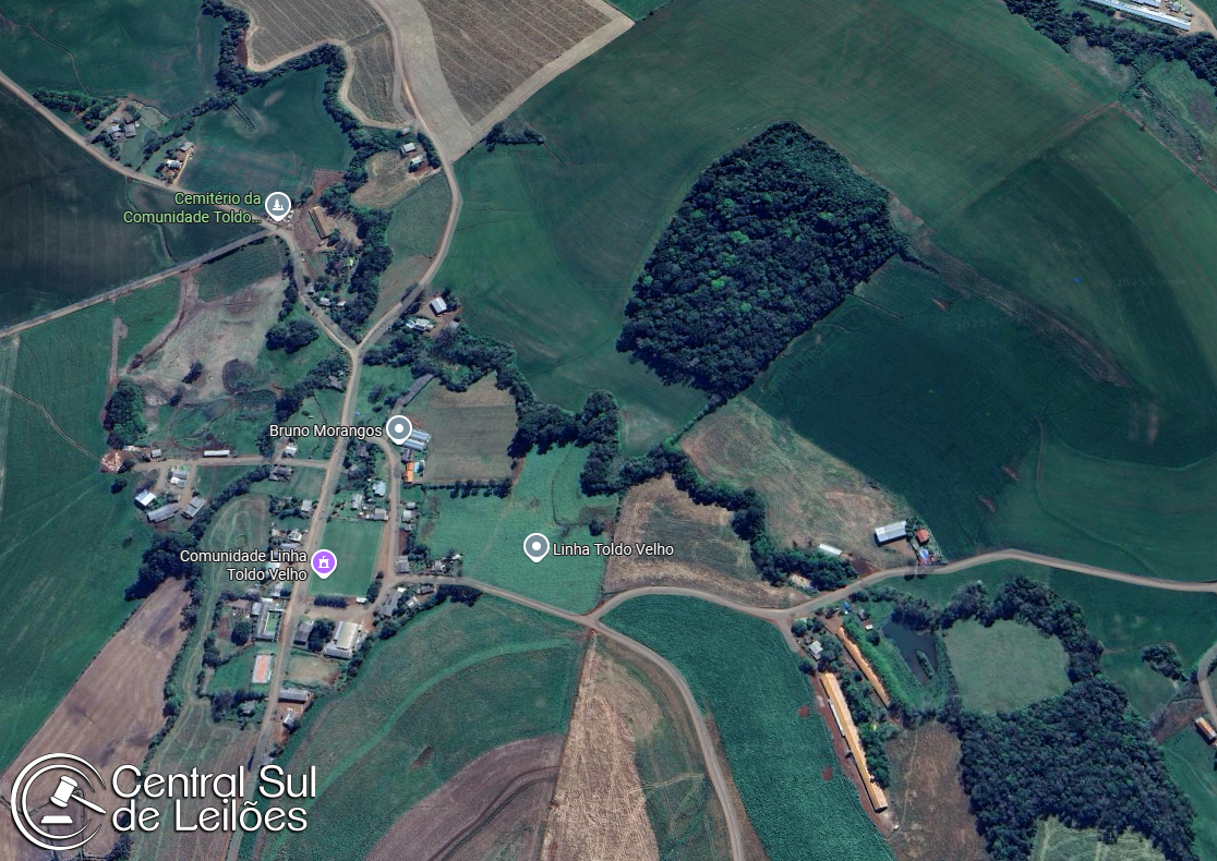 Área de terras rurais com 196.997,00m² (19,6 hectares), fazenda toldo velho, no município de ipuaçu/sc