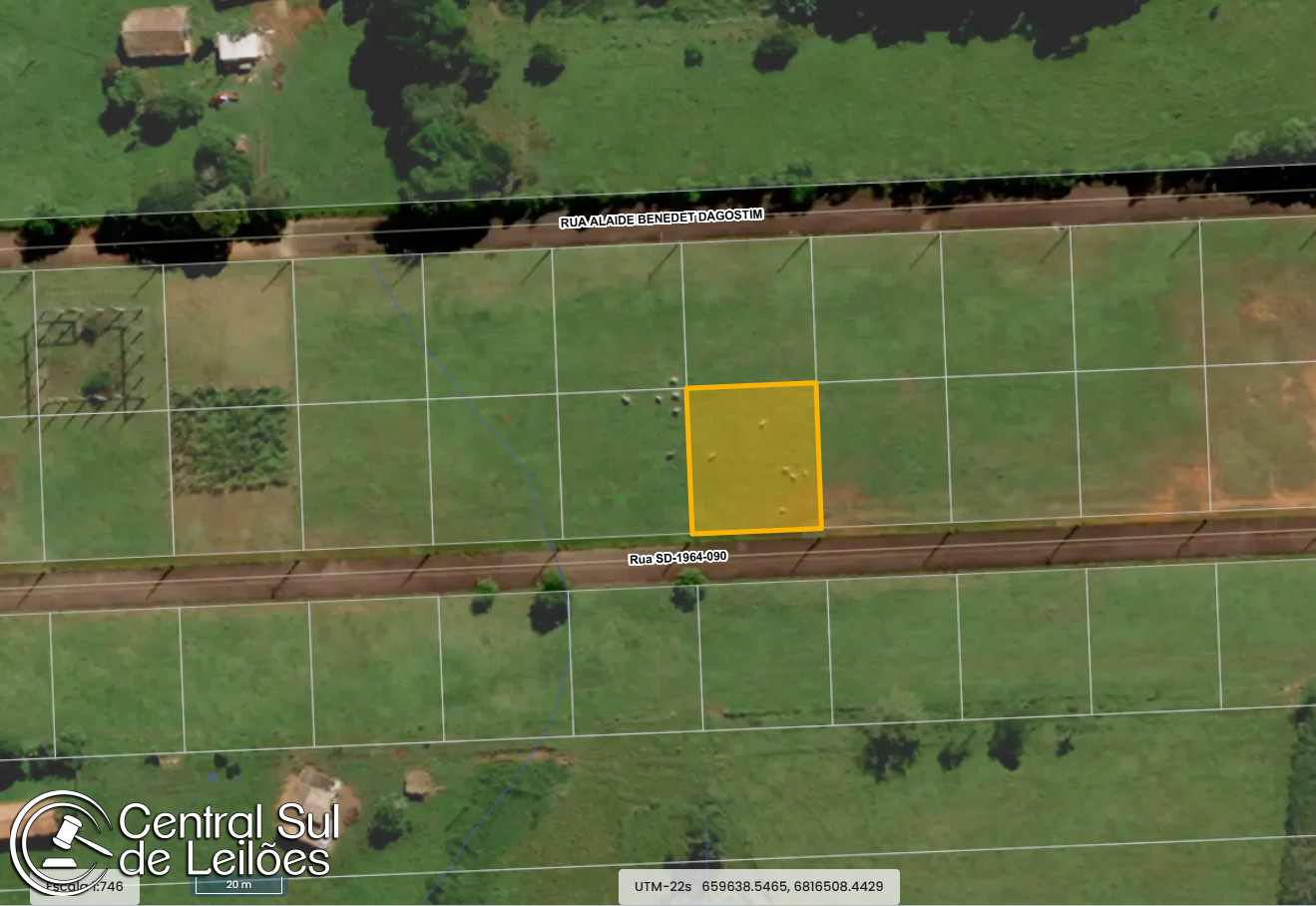 Penhora dos direitos sobre terreno no lt 18 qd c, com área total de 1.005,00m², no lot. industrial 4ª linha, em criciúma/sc