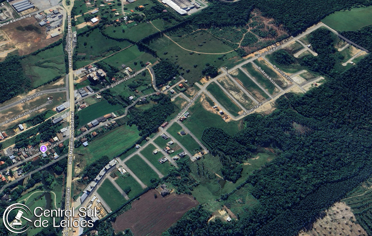 Terreno no lt 14 qd d, com área de 360,00m², no lot. arlei pagnan, estação cocal, em morro da fumaça/sc