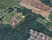 Foto principal do lote Terreno com área de 46.043,00m², bairro Vila Nova, no Município de Joinville/SC do leilão Joinville/SC - 5ª Vara do Trabalho em Joinville.