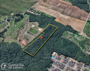 Foto principal do lote Terreno com área de 46.043,00m², bairro Vila Nova, no Município de Joinville/SC do leilão Joinville/SC - 5ª Vara do Trabalho em Joinville.